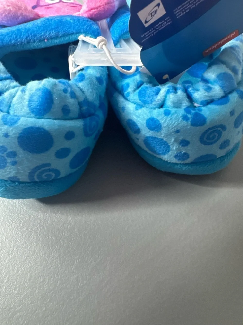Blue's Clues & You! Blue and magenta Plush Slippers cozy unisex character